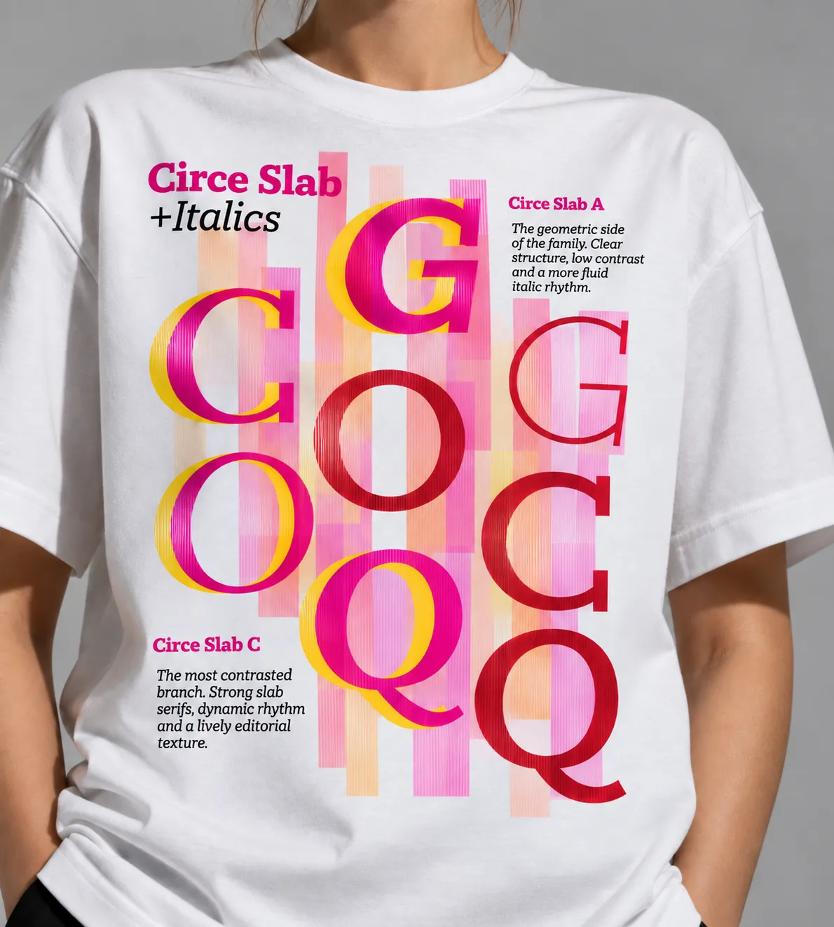 The same composition printed on a t-shirt