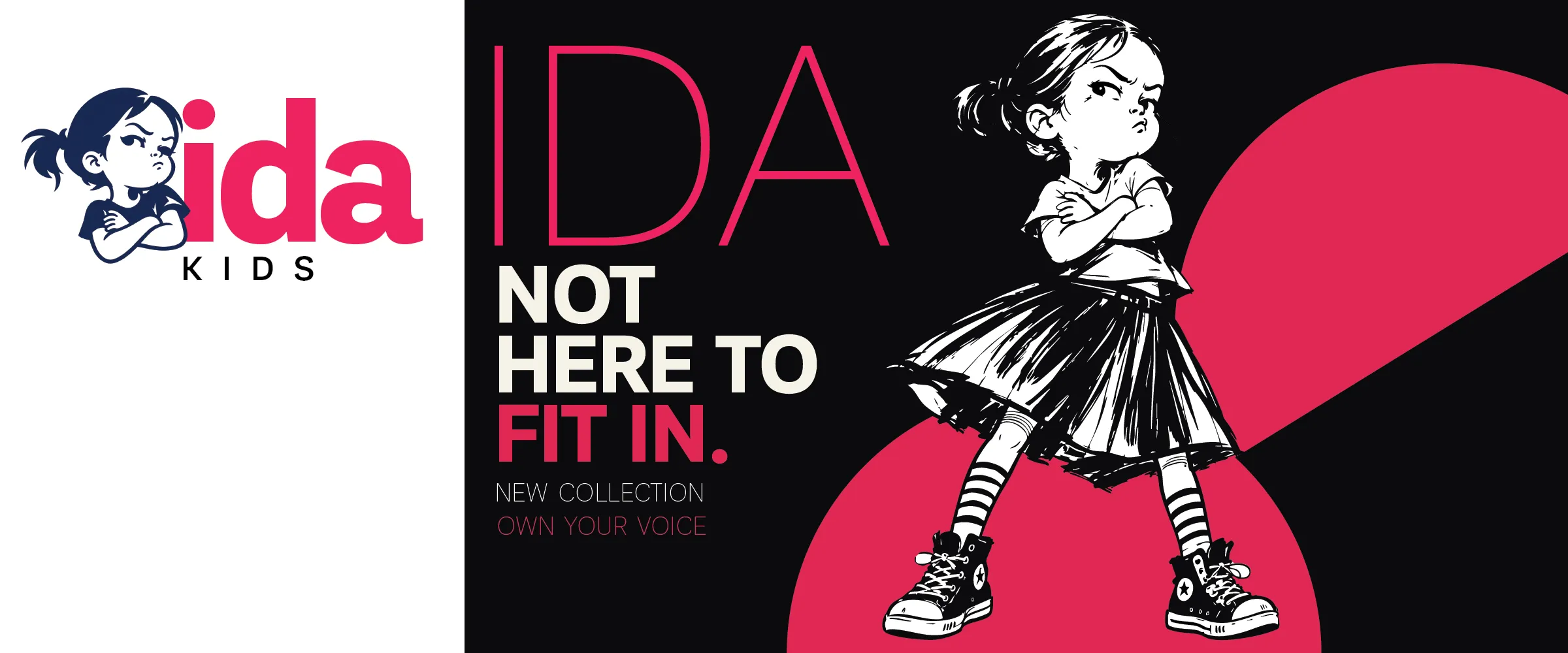 ida KIDS: an identity application in Bold and Inline, “not here to fit in”
